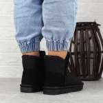 Frauen UG 2N1 Lederstiefel schwarz | Mei