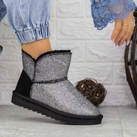 Frauen Lederstiefel UG 2N1 Gunmetal | Mei