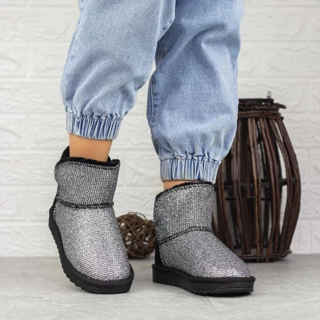 Frauen Lederstiefel UG 2N1 Gunmetal | Mei
