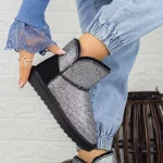 Frauen Lederstiefel UG 2N1 Gunmetal | Mei