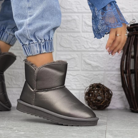 Frauen ug 2n2 Gunmetal Lederstiefel Mei