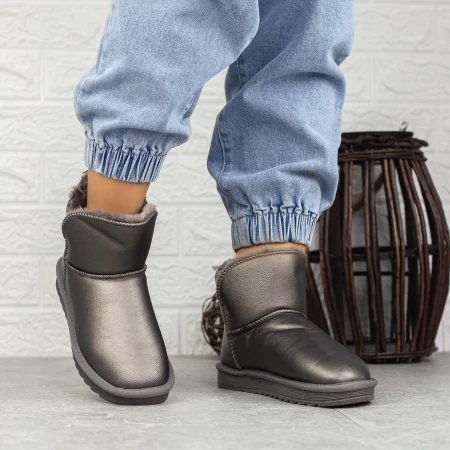 Frauen ug 2n2 Gunmetal Lederstiefel Mei