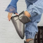 Frauen ug 2n2 Gunmetal Lederstiefel Mei