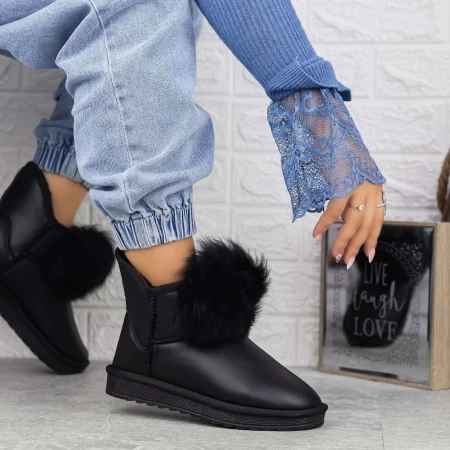 Damen UG 2N3 Lederstiefel schwarz | Mei
