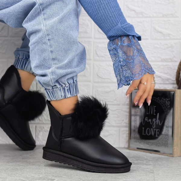 Damen UG 2N3 Lederstiefel schwarz | Mei