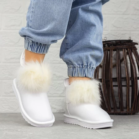 Frauen ug 2n3 Lederstiefel weiß Mei