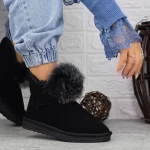 Frauen UG 2N3 Schwarze Lederstiefel Mei