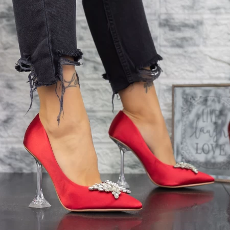 Dünne Fersenschuhe 2y15 rot Mei