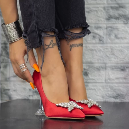 Dünne Fersenschuhe 2y15 rot Mei
