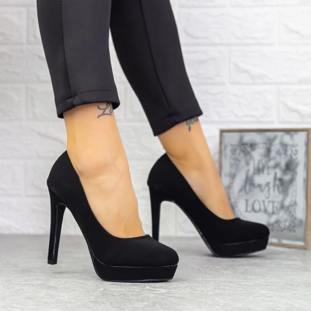 Dünne Fersenschuhe und 2YXD32 Black Platform Mei
