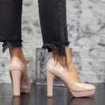 Dicke Absätze und 2T5 beige Plattform Mei