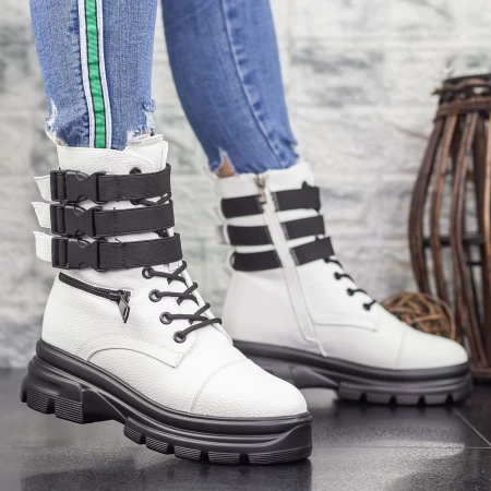 Stiefel 2mx367 Weiß und Schwarz Mei