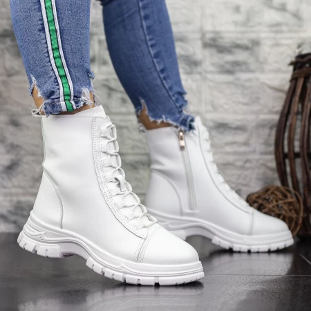 2N29 Weiße Stiefel Mei
