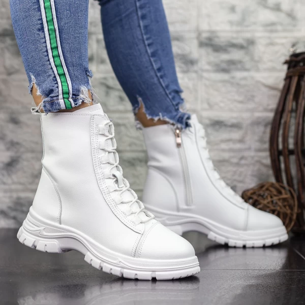 2N29 Weiße Stiefel Mei