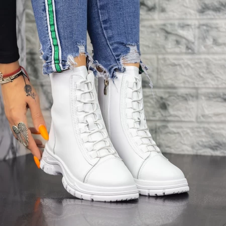 2N29 Weiße Stiefel Mei