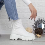 Stiefel auf der weißen Plattform MX321 Mei