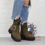 Stiefel auf der 2MX383A Oliven-Schwarz-Plattform Mei