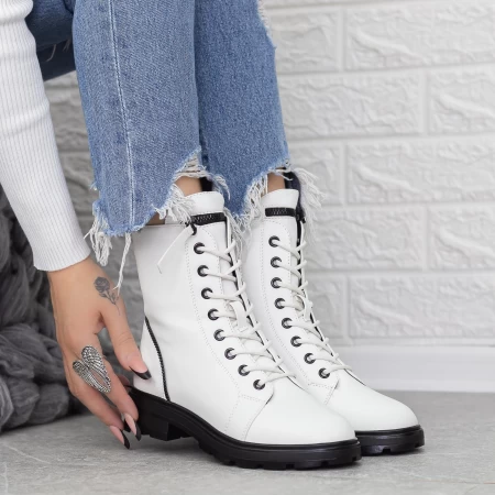 Stiefel 2mx518 Weiß und Schwarz Mei