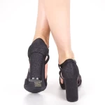 Schwarze kv32a dicke Fersensandalen Mei