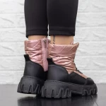 Stiefel auf der 2xj67 Black-Pink-Plattform Mei