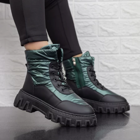 Stiefel auf der 2xj67 Black-Green-Plattform Mei