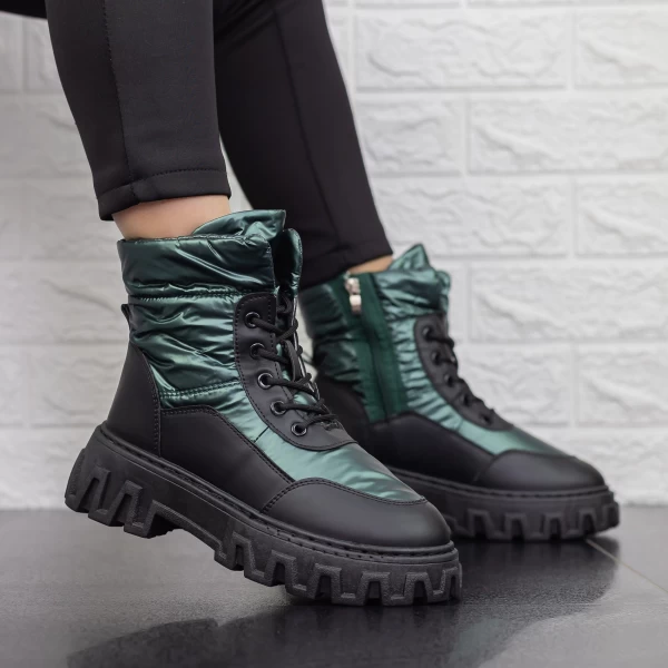 Stiefel auf der 2xj67 Black-Green-Plattform Mei
