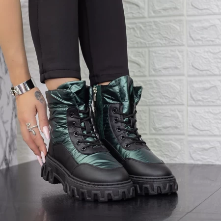 Stiefel auf der 2xj67 Black-Green-Plattform Mei