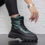 Stiefel auf der 2xj67 Black-Green-Plattform Mei