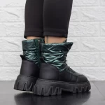 Stiefel auf der 2xj67 Black-Green-Plattform Mei