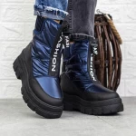 Stiefel auf der 2B7 Black-Dzenoniebieski-Plattform | Mei