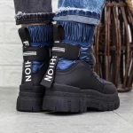 Stiefel auf der 2B7 Black-Dzenoniebieski-Plattform | Mei