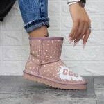 Frauen UG 2G10 Lederstiefel rosa | Mei