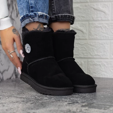 Frauen ug 2G11 Lederstiefel schwarz | Mei