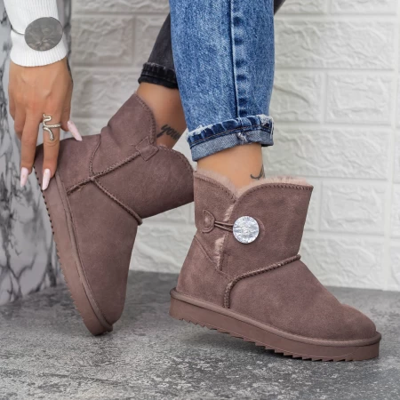 Frauen ug 2G11 Lederstiefel lila | Mei