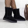 Frauen ug 2G2 Lederstiefel schwarz | Mei
