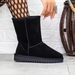 Frauen ug 2G2 Lederstiefel schwarz | Mei