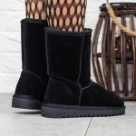 Frauen ug 2G2 Lederstiefel schwarz | Mei