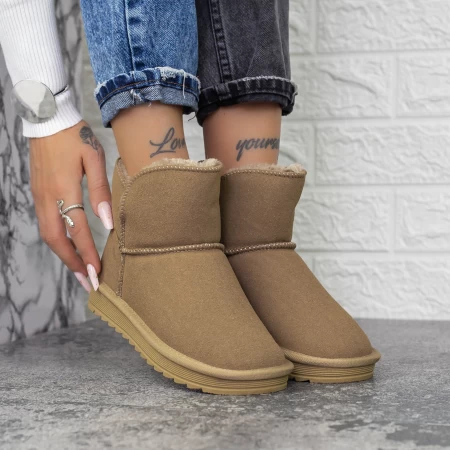 Frauen Lederstiefel UG 2N2A Khaki | Mei