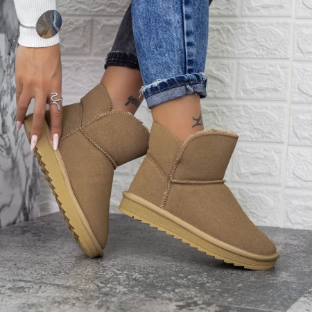 Frauen Lederstiefel UG 2N2A Khaki | Mei