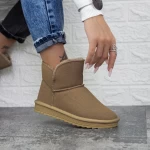 Frauen Lederstiefel UG 2N2A Khaki | Mei