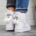 Damenleder ug 2n5a weiße Stiefel Mei