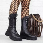 D5641E schwarze Stiefel Gebildet