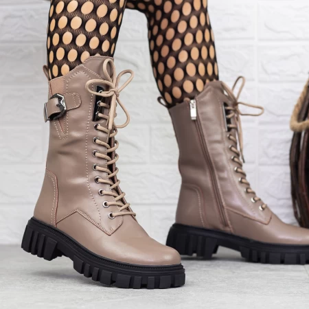 Botki D5641e Gray Gebildet