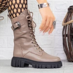 Botki D5641e Gray Gebildet