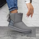 Frauen Lederstiefel ug 2n11 grau Mei