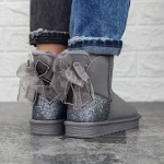 Frauen Lederstiefel ug 2n11 grau Mei