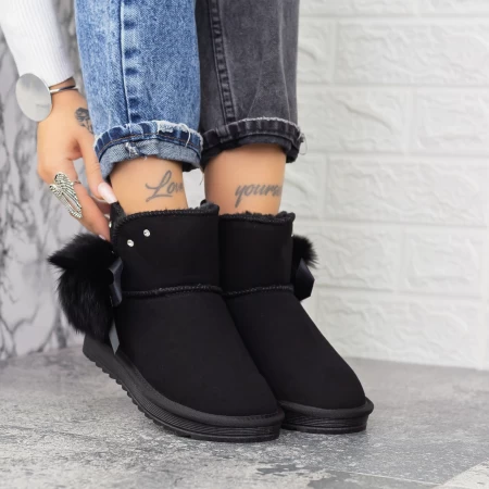 Frauen UG 2N12 Lederstiefel schwarz | Mei