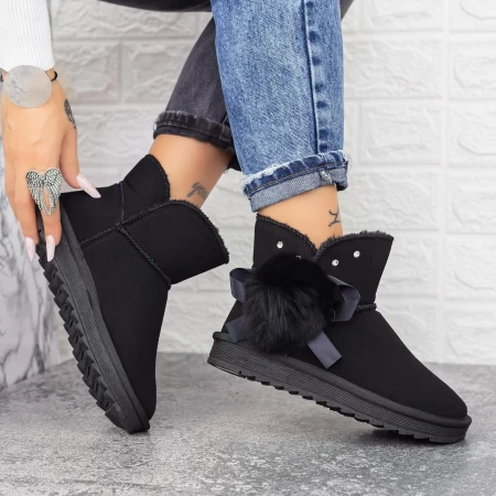 Frauen UG 2N12 Lederstiefel schwarz | Mei