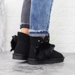 Frauen UG 2N12 Lederstiefel schwarz | Mei