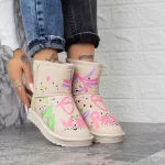 Frauen UG 2N13 Lederstiefel Beige | Mei